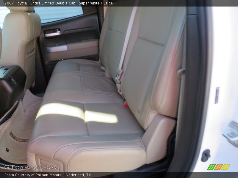 Super White / Beige 2007 Toyota Tundra Limited Double Cab