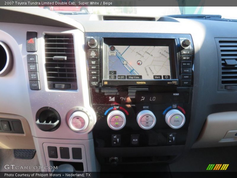 Super White / Beige 2007 Toyota Tundra Limited Double Cab