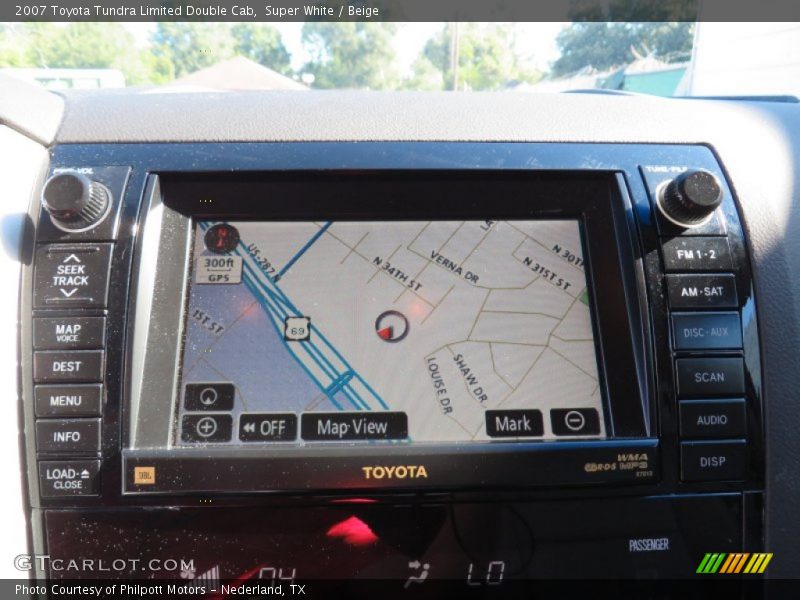 Super White / Beige 2007 Toyota Tundra Limited Double Cab