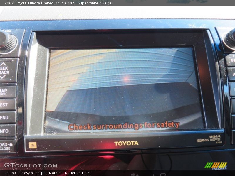 Super White / Beige 2007 Toyota Tundra Limited Double Cab