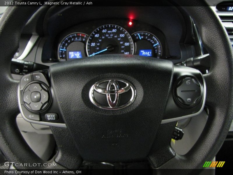 Magnetic Gray Metallic / Ash 2012 Toyota Camry L