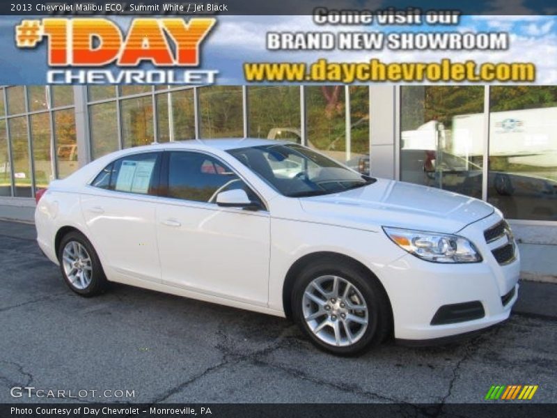 Summit White / Jet Black 2013 Chevrolet Malibu ECO