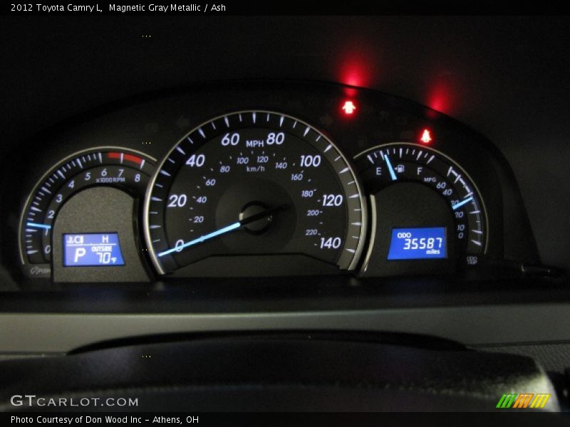 Magnetic Gray Metallic / Ash 2012 Toyota Camry L