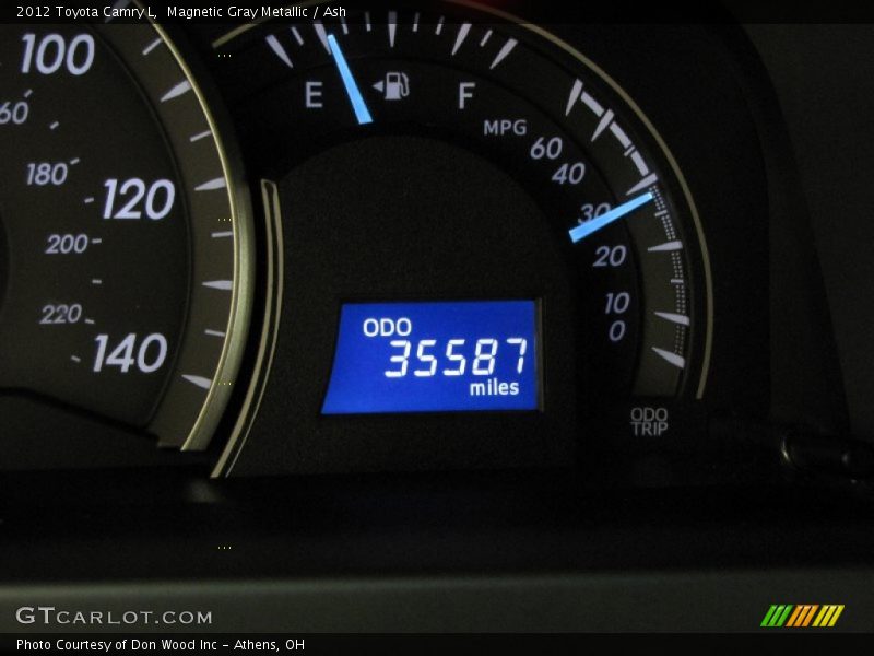 Magnetic Gray Metallic / Ash 2012 Toyota Camry L