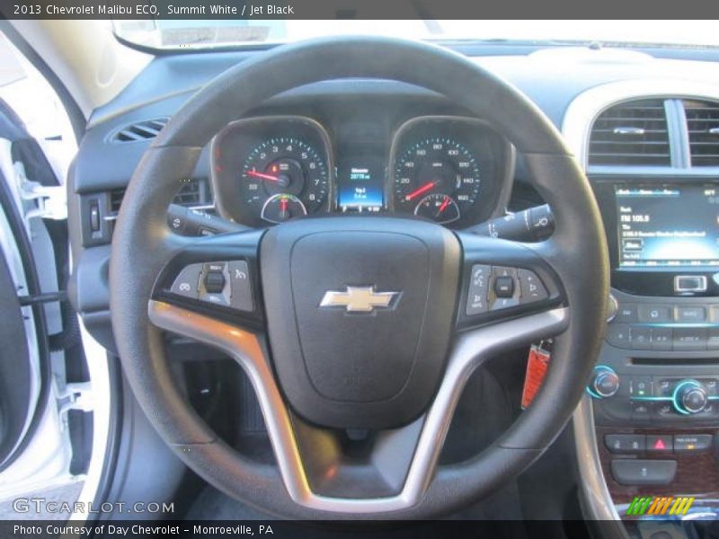 Summit White / Jet Black 2013 Chevrolet Malibu ECO