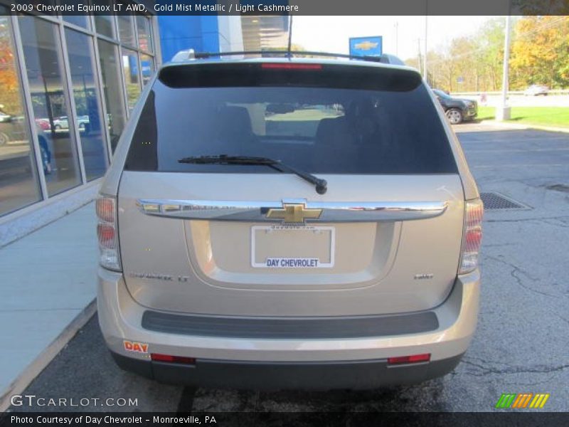 Gold Mist Metallic / Light Cashmere 2009 Chevrolet Equinox LT AWD