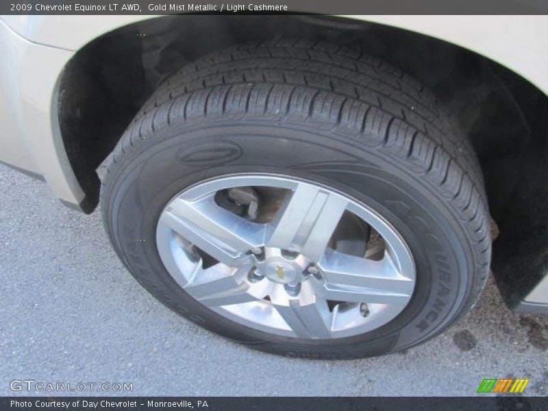 Gold Mist Metallic / Light Cashmere 2009 Chevrolet Equinox LT AWD