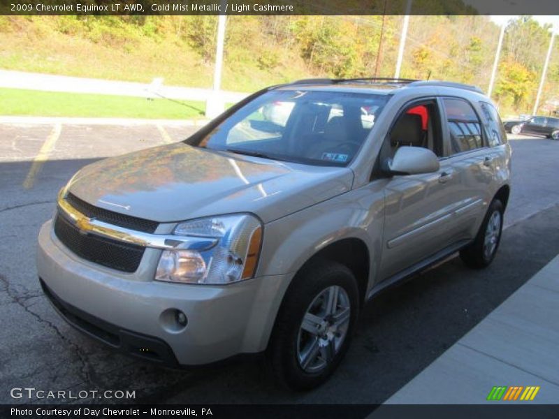 Gold Mist Metallic / Light Cashmere 2009 Chevrolet Equinox LT AWD