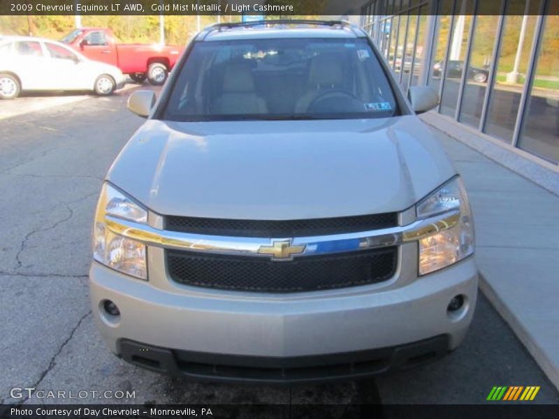Gold Mist Metallic / Light Cashmere 2009 Chevrolet Equinox LT AWD