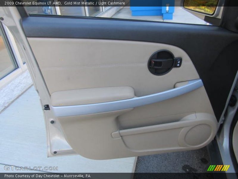Gold Mist Metallic / Light Cashmere 2009 Chevrolet Equinox LT AWD