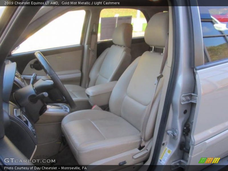Gold Mist Metallic / Light Cashmere 2009 Chevrolet Equinox LT AWD