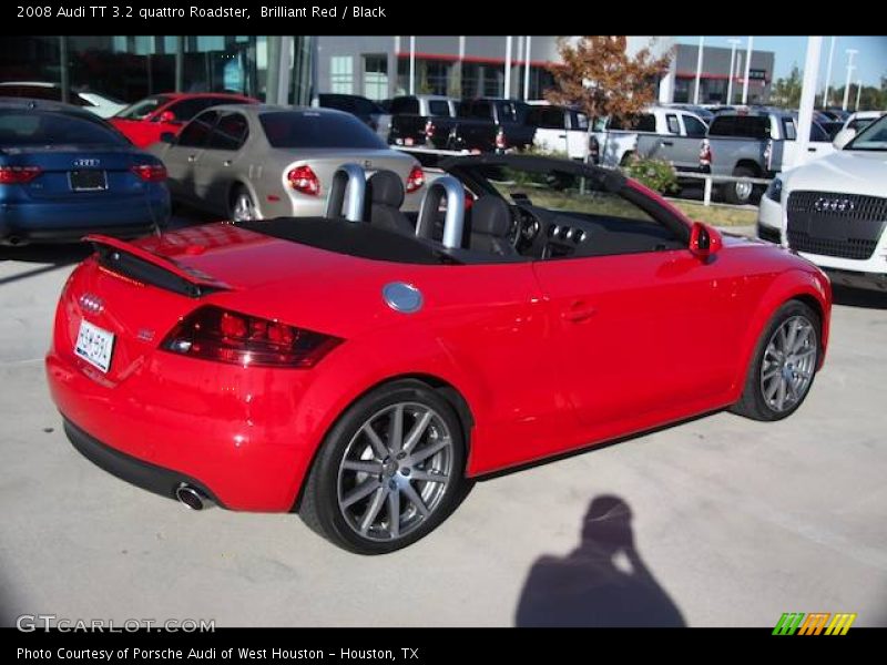 Brilliant Red / Black 2008 Audi TT 3.2 quattro Roadster