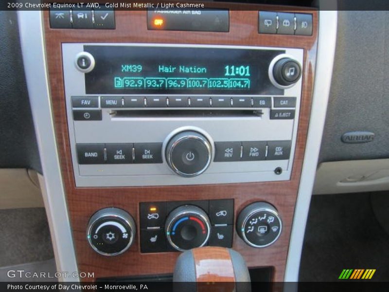 Gold Mist Metallic / Light Cashmere 2009 Chevrolet Equinox LT AWD