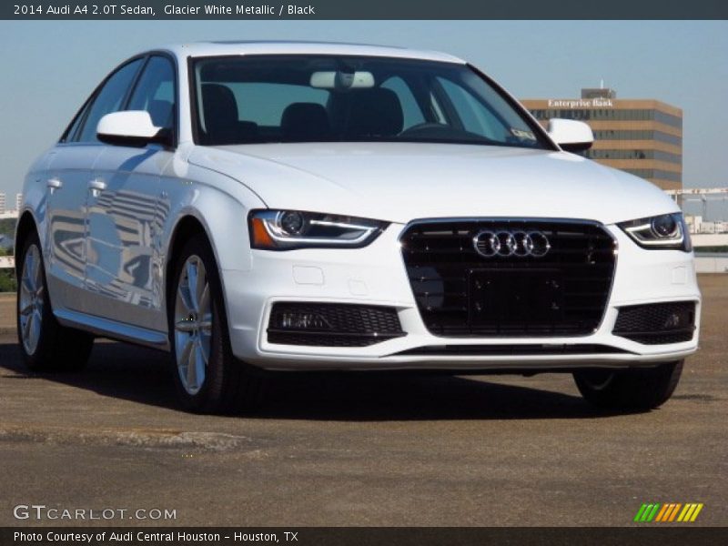Glacier White Metallic / Black 2014 Audi A4 2.0T Sedan