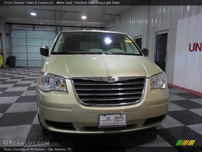 White Gold / Medium Slate Gray/Light Shale 2010 Chrysler Town & Country LX