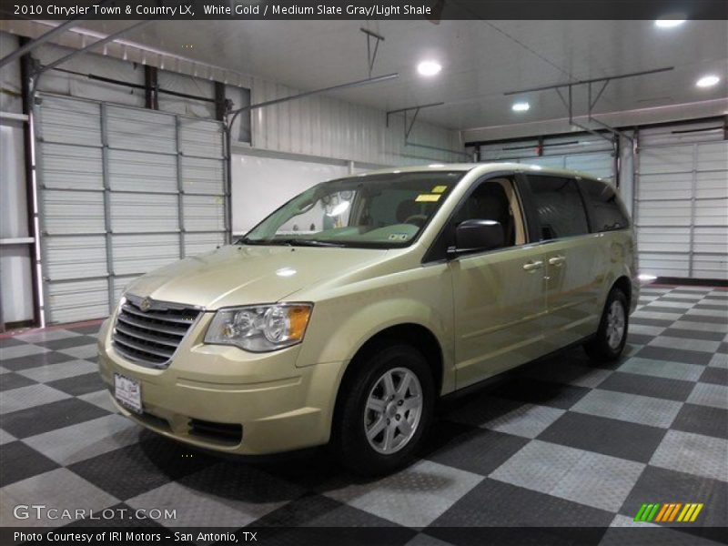 White Gold / Medium Slate Gray/Light Shale 2010 Chrysler Town & Country LX