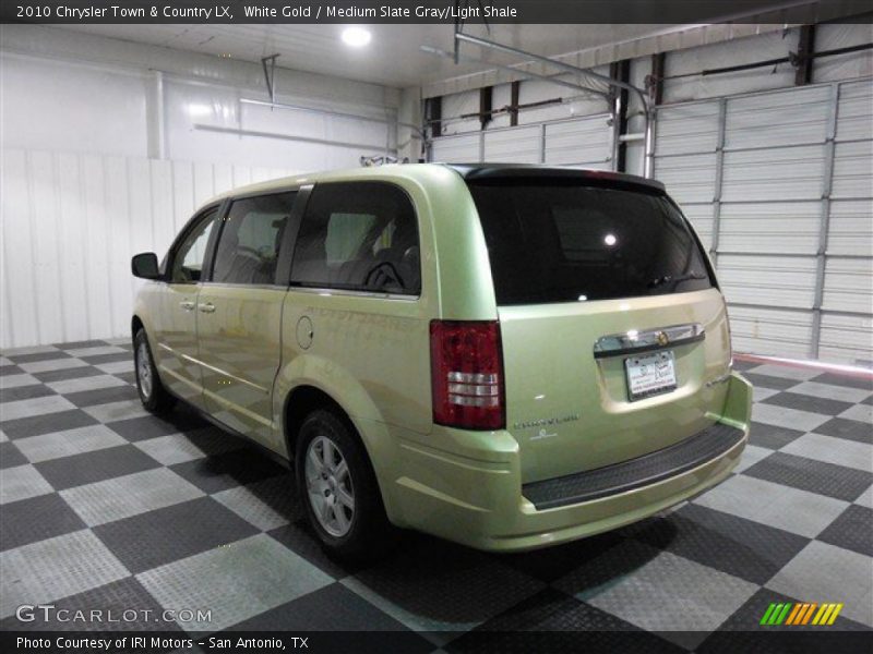 White Gold / Medium Slate Gray/Light Shale 2010 Chrysler Town & Country LX