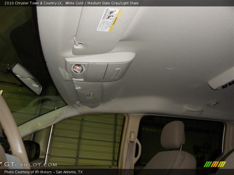 White Gold / Medium Slate Gray/Light Shale 2010 Chrysler Town & Country LX