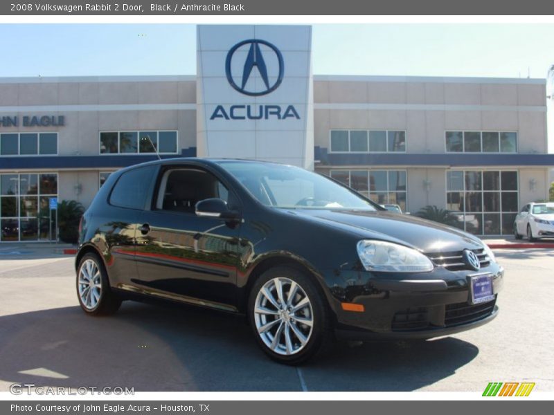 Black / Anthracite Black 2008 Volkswagen Rabbit 2 Door