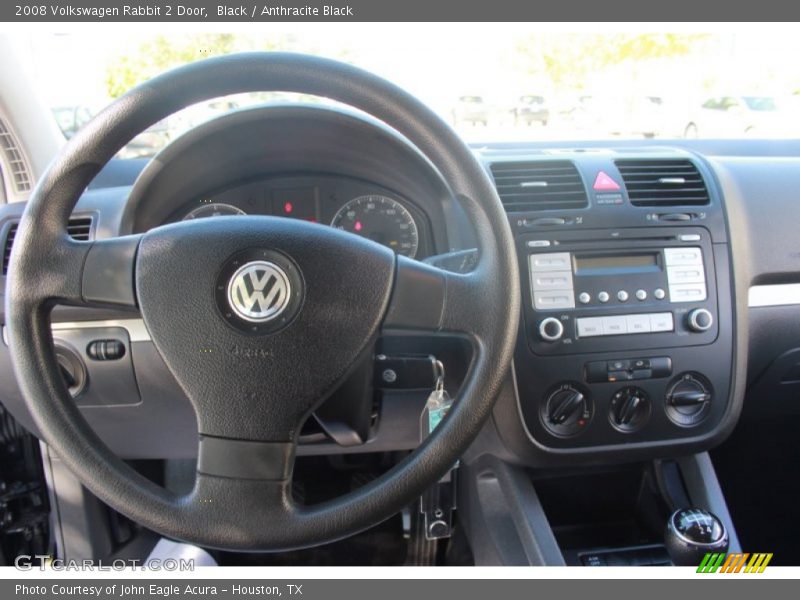 Black / Anthracite Black 2008 Volkswagen Rabbit 2 Door