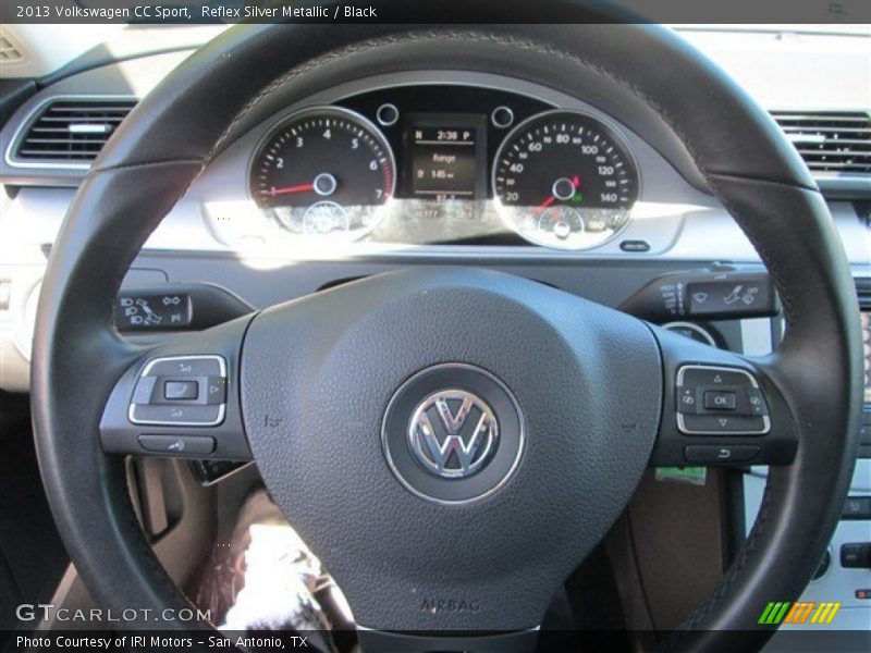Reflex Silver Metallic / Black 2013 Volkswagen CC Sport