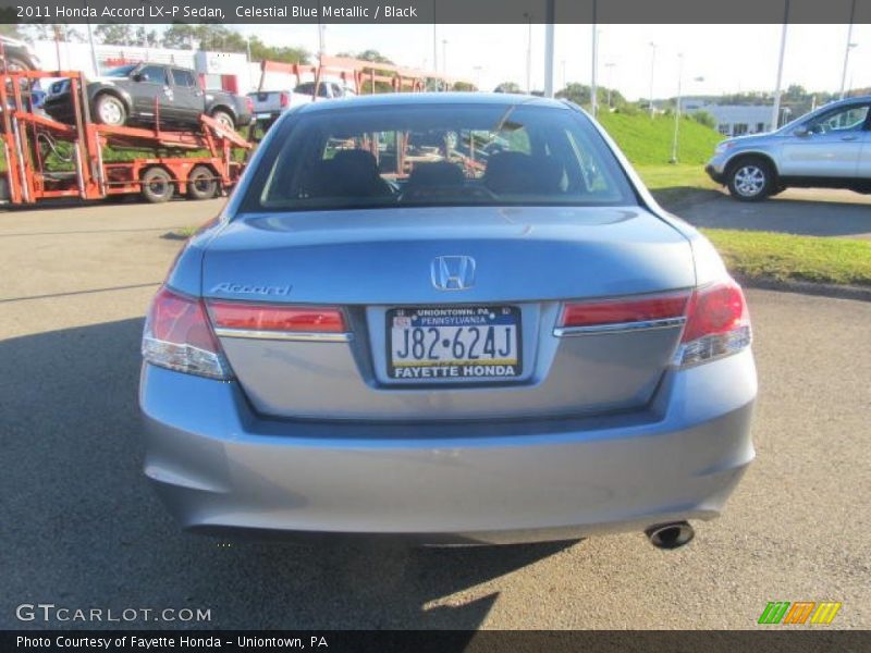 Celestial Blue Metallic / Black 2011 Honda Accord LX-P Sedan