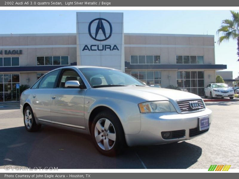 Light Silver Metallic / Beige 2002 Audi A6 3.0 quattro Sedan