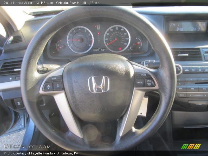 Celestial Blue Metallic / Black 2011 Honda Accord LX-P Sedan
