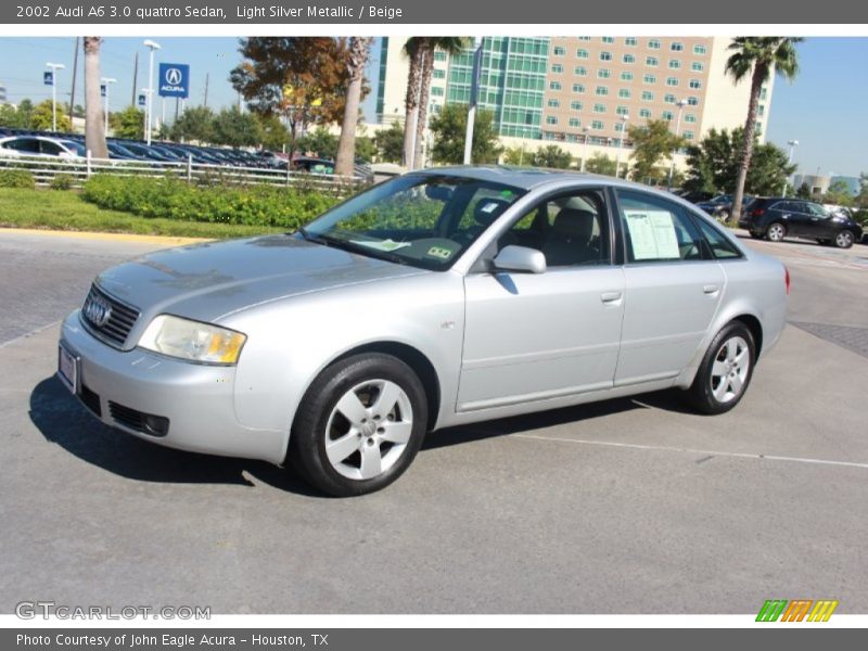 Light Silver Metallic / Beige 2002 Audi A6 3.0 quattro Sedan