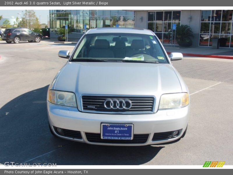 Light Silver Metallic / Beige 2002 Audi A6 3.0 quattro Sedan