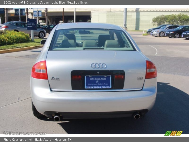 Light Silver Metallic / Beige 2002 Audi A6 3.0 quattro Sedan