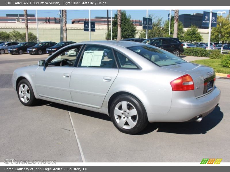 Light Silver Metallic / Beige 2002 Audi A6 3.0 quattro Sedan