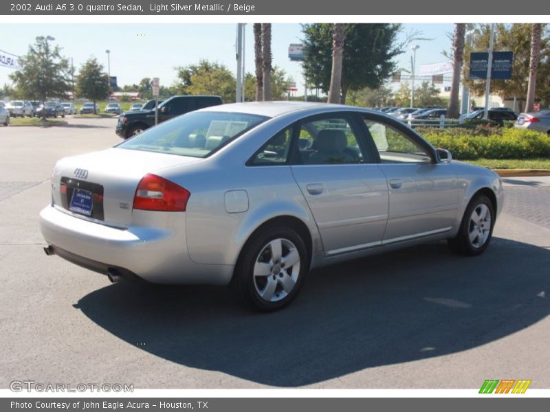 Light Silver Metallic / Beige 2002 Audi A6 3.0 quattro Sedan
