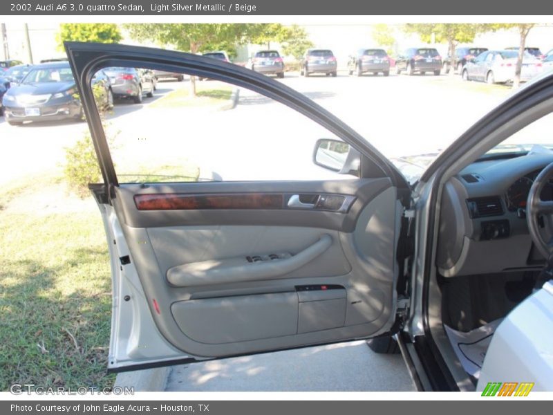 Light Silver Metallic / Beige 2002 Audi A6 3.0 quattro Sedan
