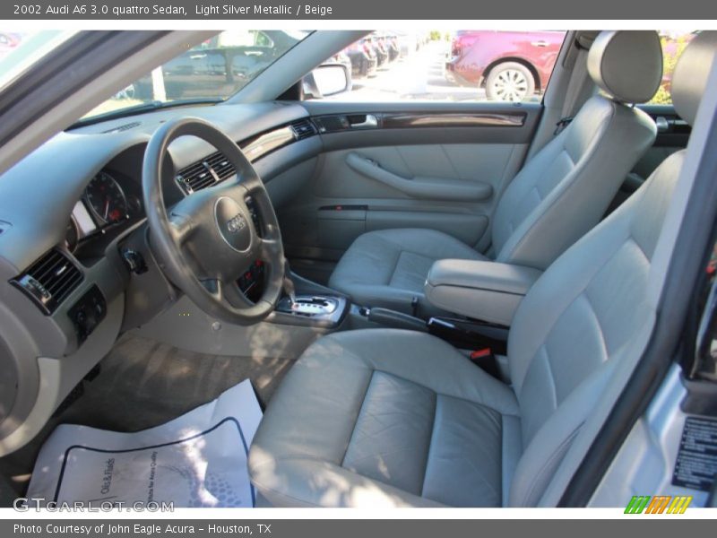Light Silver Metallic / Beige 2002 Audi A6 3.0 quattro Sedan