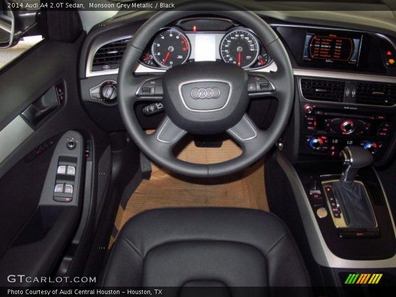 Monsoon Grey Metallic / Black 2014 Audi A4 2.0T Sedan