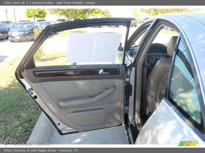 Light Silver Metallic / Beige 2002 Audi A6 3.0 quattro Sedan