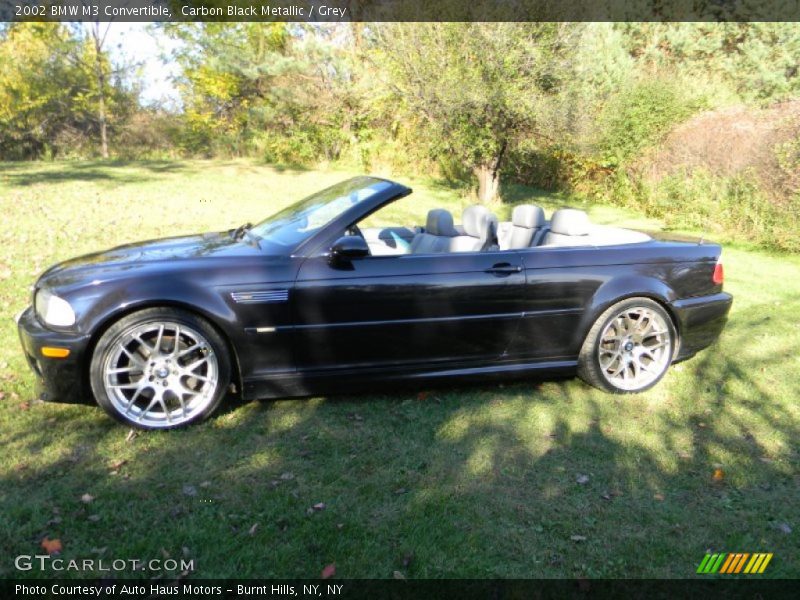 Carbon Black Metallic / Grey 2002 BMW M3 Convertible