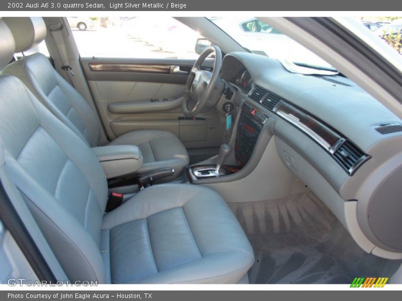 Light Silver Metallic / Beige 2002 Audi A6 3.0 quattro Sedan