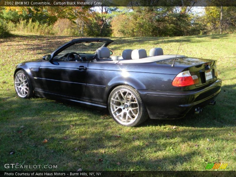 Carbon Black Metallic / Grey 2002 BMW M3 Convertible