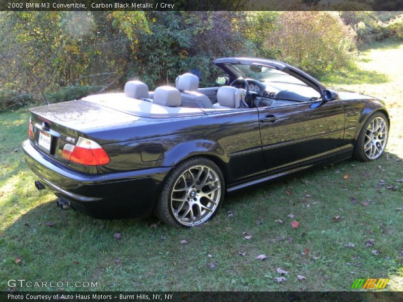 Carbon Black Metallic / Grey 2002 BMW M3 Convertible