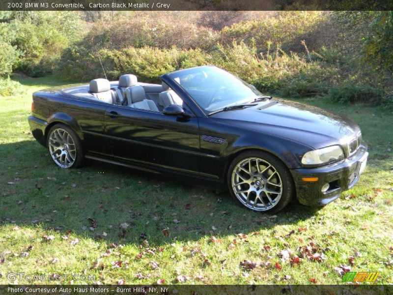 Carbon Black Metallic / Grey 2002 BMW M3 Convertible