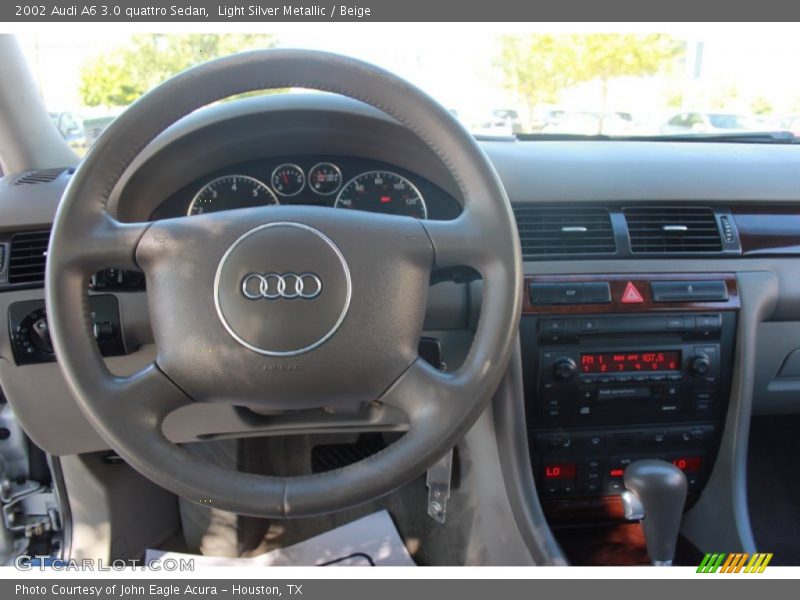 Light Silver Metallic / Beige 2002 Audi A6 3.0 quattro Sedan