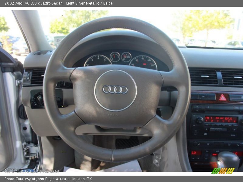 Light Silver Metallic / Beige 2002 Audi A6 3.0 quattro Sedan