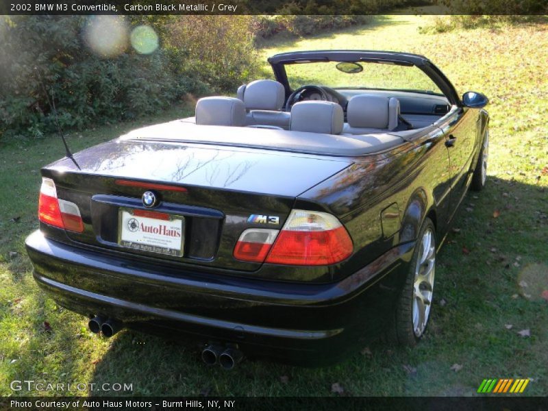 Carbon Black Metallic / Grey 2002 BMW M3 Convertible