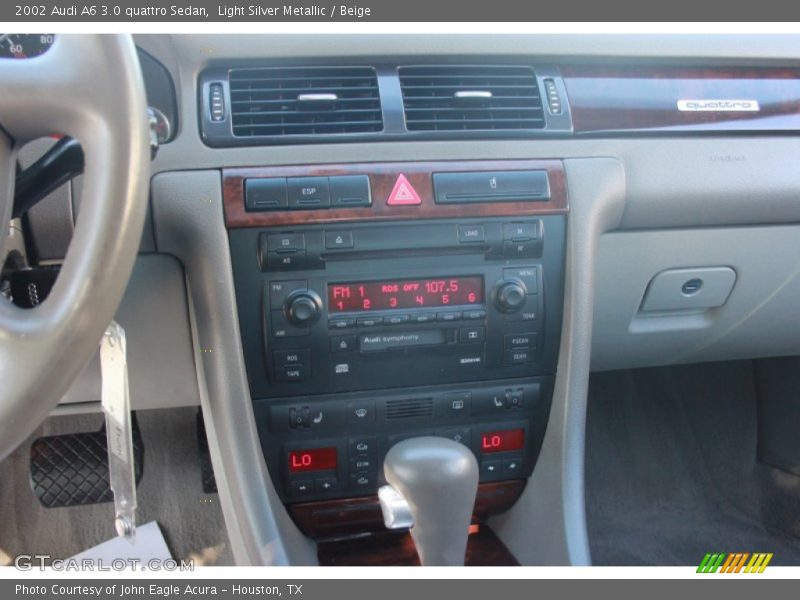 Light Silver Metallic / Beige 2002 Audi A6 3.0 quattro Sedan