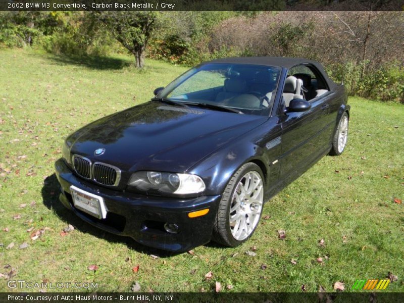 Carbon Black Metallic / Grey 2002 BMW M3 Convertible