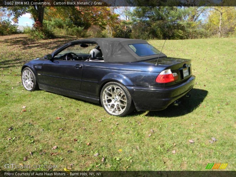 Carbon Black Metallic / Grey 2002 BMW M3 Convertible