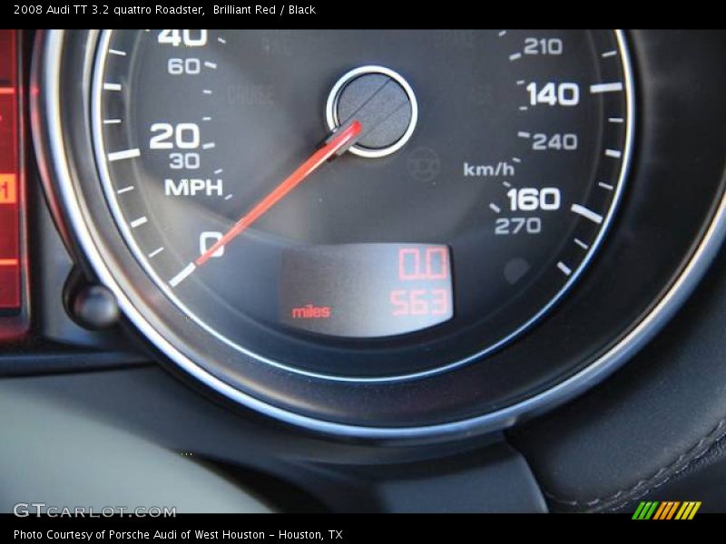Brilliant Red / Black 2008 Audi TT 3.2 quattro Roadster