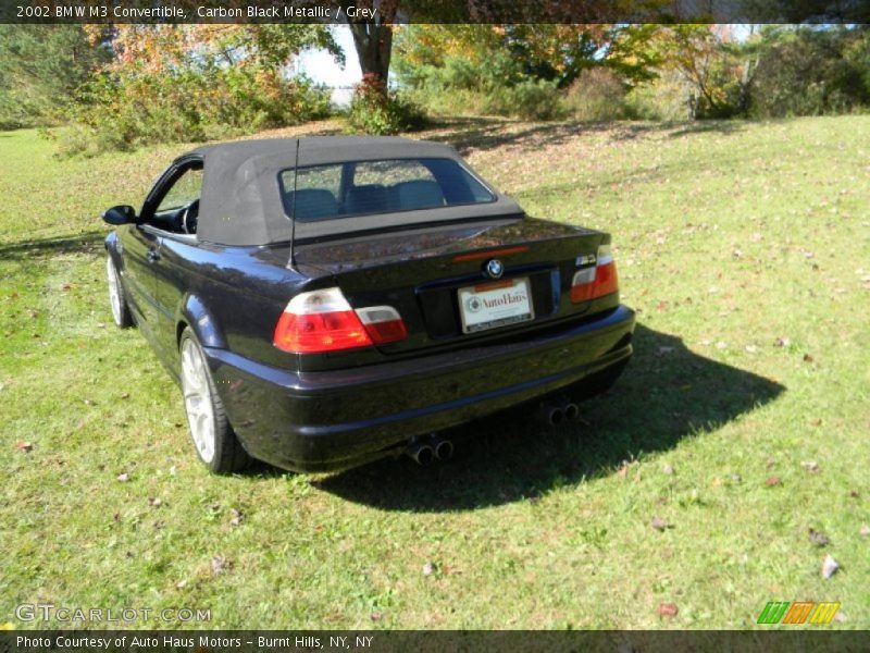 Carbon Black Metallic / Grey 2002 BMW M3 Convertible